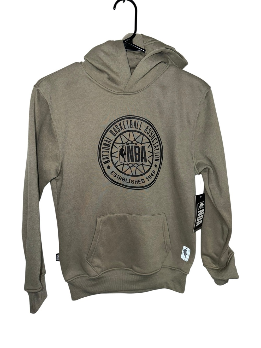 NBA Olive Green Logo Pullover Hoodie